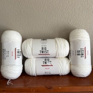4 NEW Skeins of Big Twist Value Yarn
